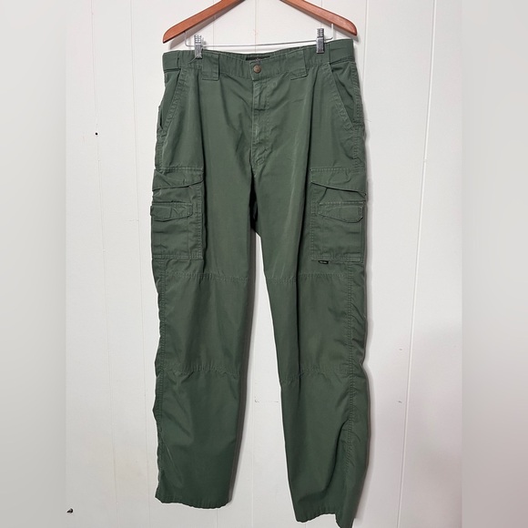 Tru-Spec Olive Green Cargo Tactical Pants Men's Size 36x35 rip stop utility - Picture 1 of 12